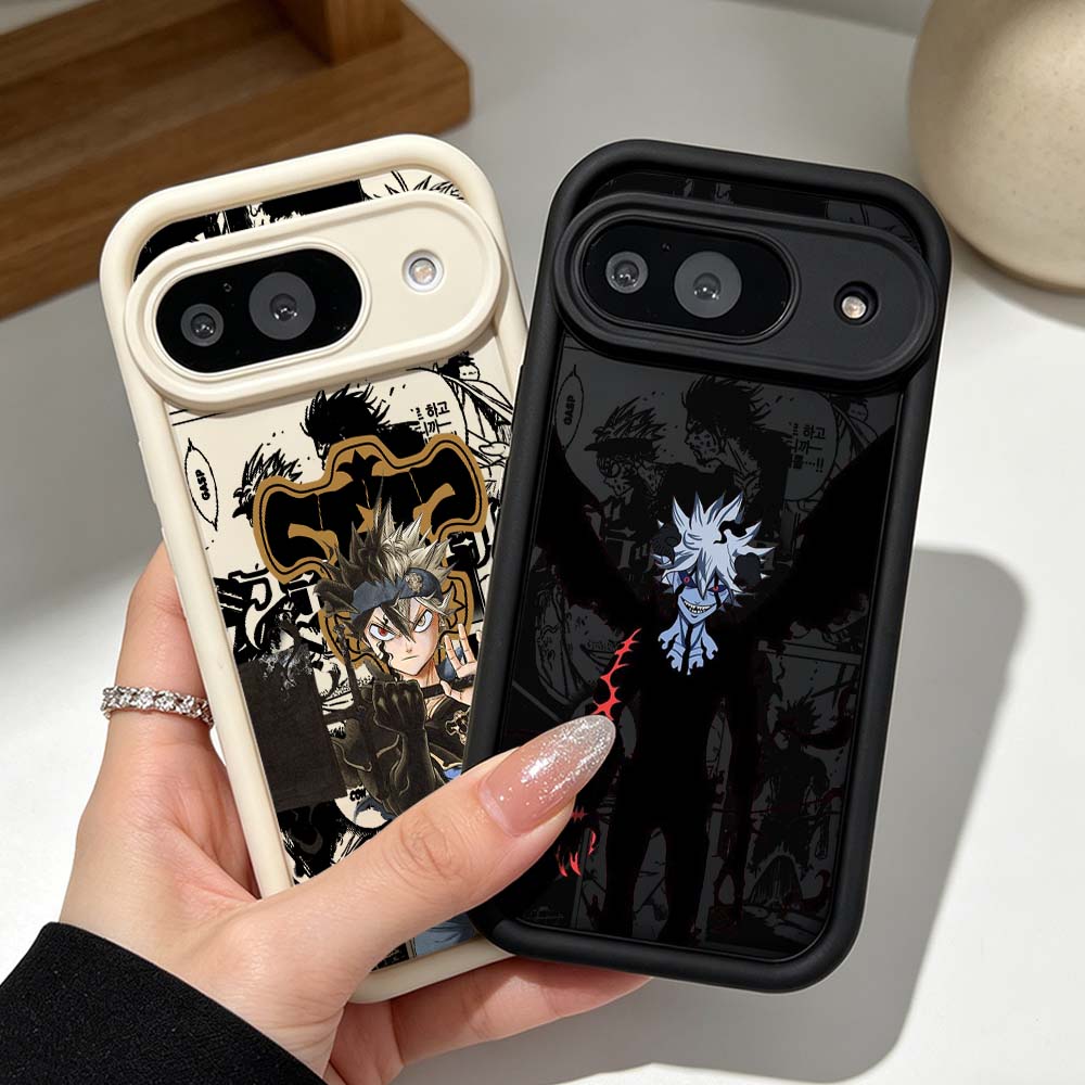 Google Pixel 8A - Czarny Clover Fajne Etui na Telefon